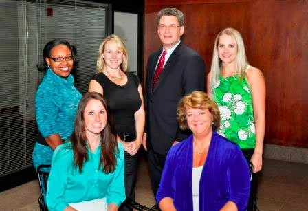 Seated: Marnie Kelly, Heidi Holtz; Standing: Sheena Solomon, Kim Vanderhoef, Dirk Sonneborn, Lindsay McClung